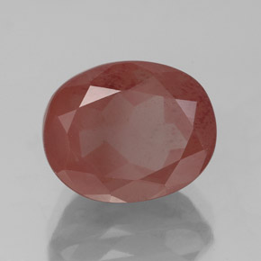 Labradorita Andesina Rojo naranja natural de 4.30 ct, Transparente, Transparente / Translúcido