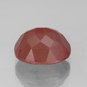 Labradorita Andesina Rojo naranja natural de 4.30 ct, Transparente, Transparente / Translúcido
