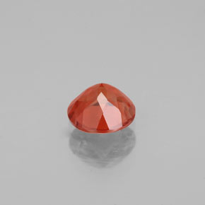 Labradorita Andesina Naranja rojizo natural de 0.70 ct, Corte Redondo, VS