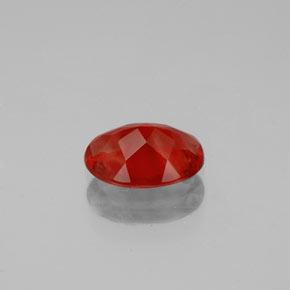 Andesina labradorita rojo natural de 0,80 ct, corte óvalo, VS-SI