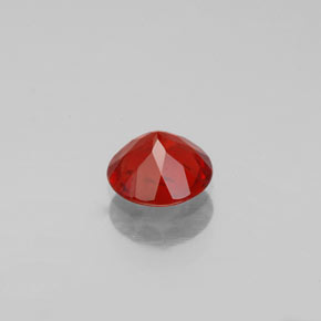 Andesina labradorita rojo natural de 0,62 ct, corte redondo, VS-SI