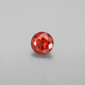 Labradorita Andesina Naranja miel natural de 0.62 ct, Corte Redondo, VS
