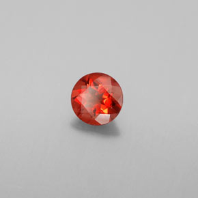 Labradorita Andesina Naranja miel natural de 0.62 ct, Corte Redondo, VS