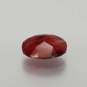 Andesina labradorita rojo natural de 2,30 ct, corte óvalo, translúcido