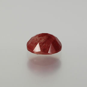 Labradorita Andesina Rojo naranja natural de 1.50 ct, Corte Óvalo, Translúcido