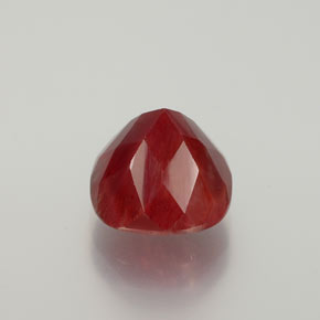 Labradorita Andesina Rojo naranja natural de 3.45 ct, Corte Cojín, Translúcido