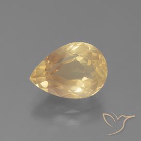 2.40ct Natural Dorado durazno claro Labradorita Andesina, En forma de pera, Transparente