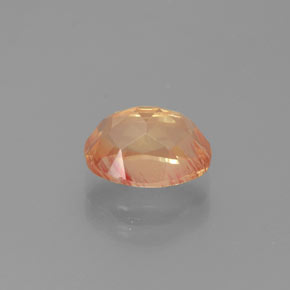 Labradorita Andesina Naranja miel natural de 2.00 ct, Corte Óvalo, Transparente