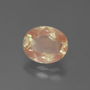 Andesina labradorita dorado natural de 2,24 ct, corte óvalo, transparente