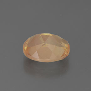 Andesina labradorita naranja natural de 2,76 ct, corte óvalo, transparente
