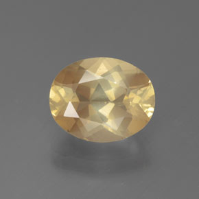 Andesina labradorita dorado natural de 2,58 ct, corte óvalo, transparente