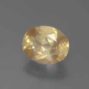 Andesina labradorita dorado natural de 2,58 ct, corte óvalo, transparente