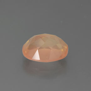 Andesina labradorita naranja natural de 2,72 ct, corte óvalo, transparente