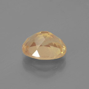 Andesina labradorita amarillo natural de 2,70 ct, corte óvalo, transparente