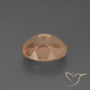 Labradorita Andesina Durazno medio natural de 2.45 ct, Ovalada, Transparente