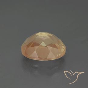 Labradorita Andesina Dorado naranja natural de 2.73 ct, Ovalada, Transparente