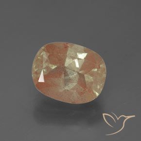 2.65ct Natural Durazno medio Labradorita Andesina, Forma Cojín, Transparente / Translúcido