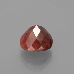 Andesina labradorita rojo natural de 3,12 ct, corte cojín, translúcido
