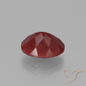 Andesina labradorita rojo natural de 2,62 ct, corte óvalo, translúcido