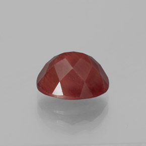 Labradorita Andesina Rojo sangría natural de 3.01 ct, Corte Óvalo, Translúcido