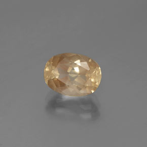Andesina labradorita dorado natural de 2,10 ct, corte óvalo, transparente
