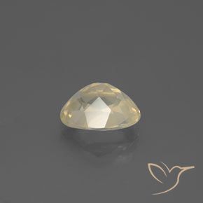 Labradorita Andesina Crema natural de 2.41 ct, Ovalada, Transparente