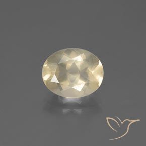 2.46ct Natural Dorado claro Labradorita Andesina, Ovalada, Transparente