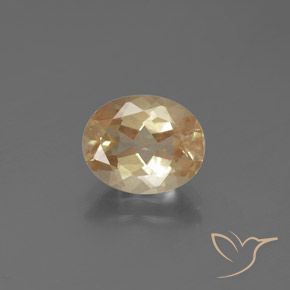 Andesina labradorita dorado natural de 2,21 ct, corte óvalo, transparente
