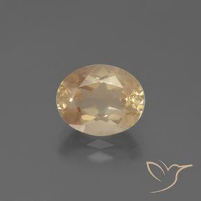 2.83ct Natural Dorado durazno claro Labradorita Andesina, Ovalada, Transparente