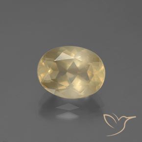 3.44ct Natural Crema Labradorita Andesina, Ovalada, Transparente