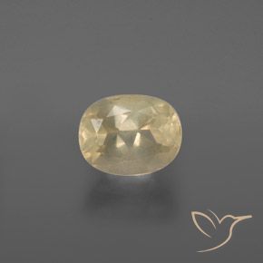 2.01ct Natural Amarillo claro Labradorita Andesina, Ovalada, Transparente