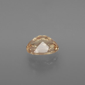 Labradorita Andesina Naranja miel natural de 1.71 ct, Corte Óvalo, Transparente