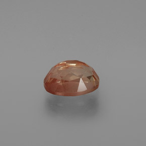 Andesina labradorita naranja natural de 1,59 ct, corte óvalo, transparente