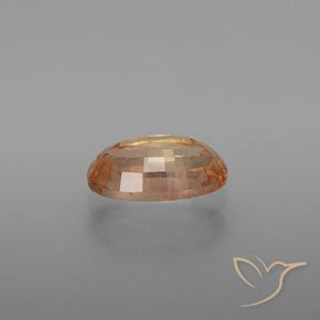 Andesina labradorita dorado natural de 1,48 ct, corte óvalo, transparente
