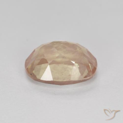 Andesina labradorita dorado natural de 1,94 ct, corte óvalo, transparente