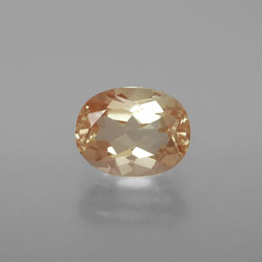 Andesina labradorita dorado natural de 1,91 ct, corte óvalo, transparente
