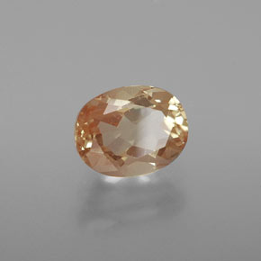 Andesina labradorita dorado natural de 1,91 ct, corte óvalo, transparente