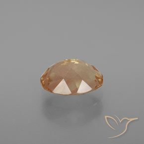 Andesina labradorita dorado natural de 1,90 ct, corte óvalo, transparente