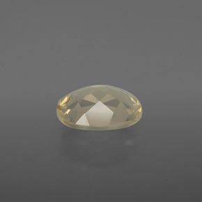 Labradorita Andesina Champán natural de 1.61 ct, Corte Óvalo, Transparente