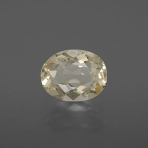 Andesina labradorita amarillo natural de 1,87 ct, corte óvalo, transparente
