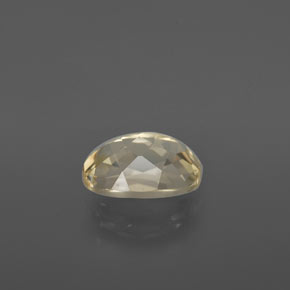Andesina labradorita amarillo natural de 1,87 ct, corte óvalo, transparente