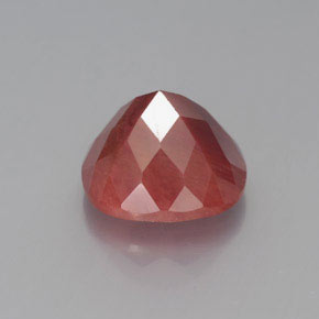 Andesina labradorita rojo natural de 2,38 ct, corte cojín, translúcido