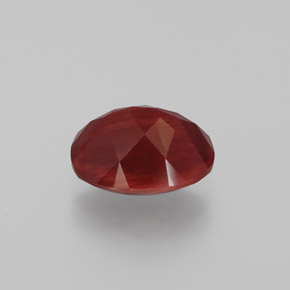 Andesina labradorita rojo natural de 2,10 ct, corte óvalo, translúcido