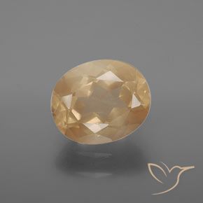 3.52ct Natural Dorado durazno claro Labradorita Andesina, Ovalada, Transparente