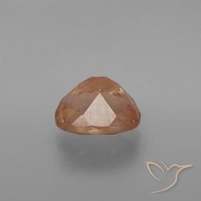 Labradorita Andesina Naranja pomelo natural de 3.54 ct, Ovalada, Transparente