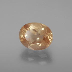 Andesina labradorita dorado natural de 2,90 ct, corte óvalo, transparente