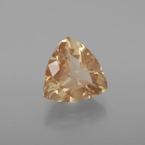 Andesina labradorita naranja natural de 3,11 ct, trillón, transparente