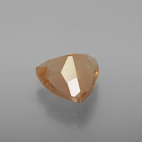 Andesina labradorita naranja natural de 3,11 ct, trillón, transparente