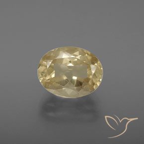3.28ct Natural Crema Labradorita Andesina, Ovalada, Transparente