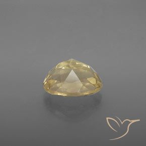Labradorita Andesina Crema natural de 3.28 ct, Ovalada, Transparente